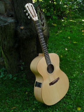 Jumbo 6 string steel guitar